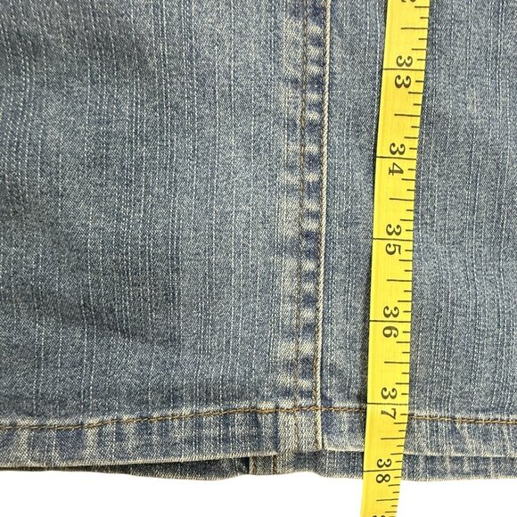 Forenza Dress Y2K Womens 12 Denim Halter Button Front Blue Jean Pockets VTG 90s - Picture 6 of 7